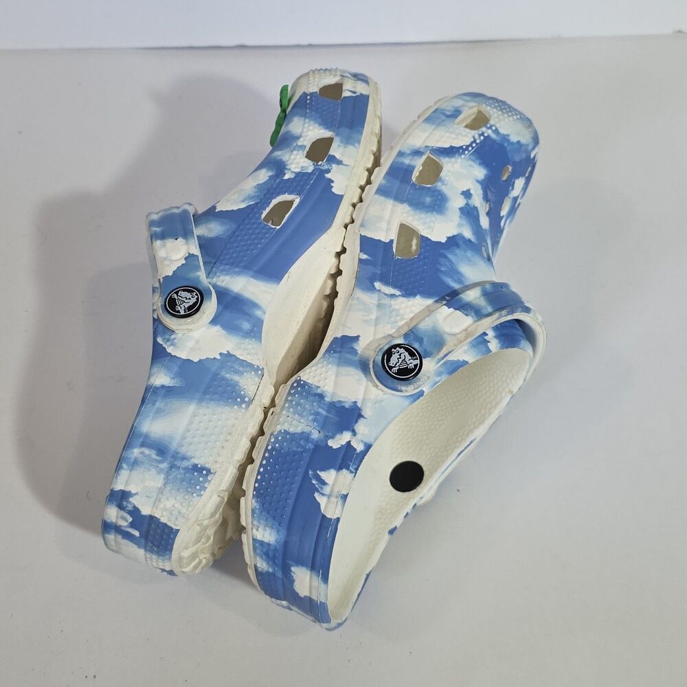 Crocs Blue Dye Clogs Shoes Sz 7 Women 5 Male - Picture 5 of 8